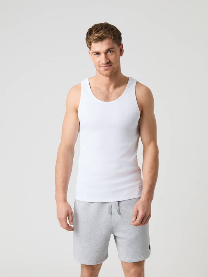 Björn Borg - Centre Ribbed Tank Brilliant White