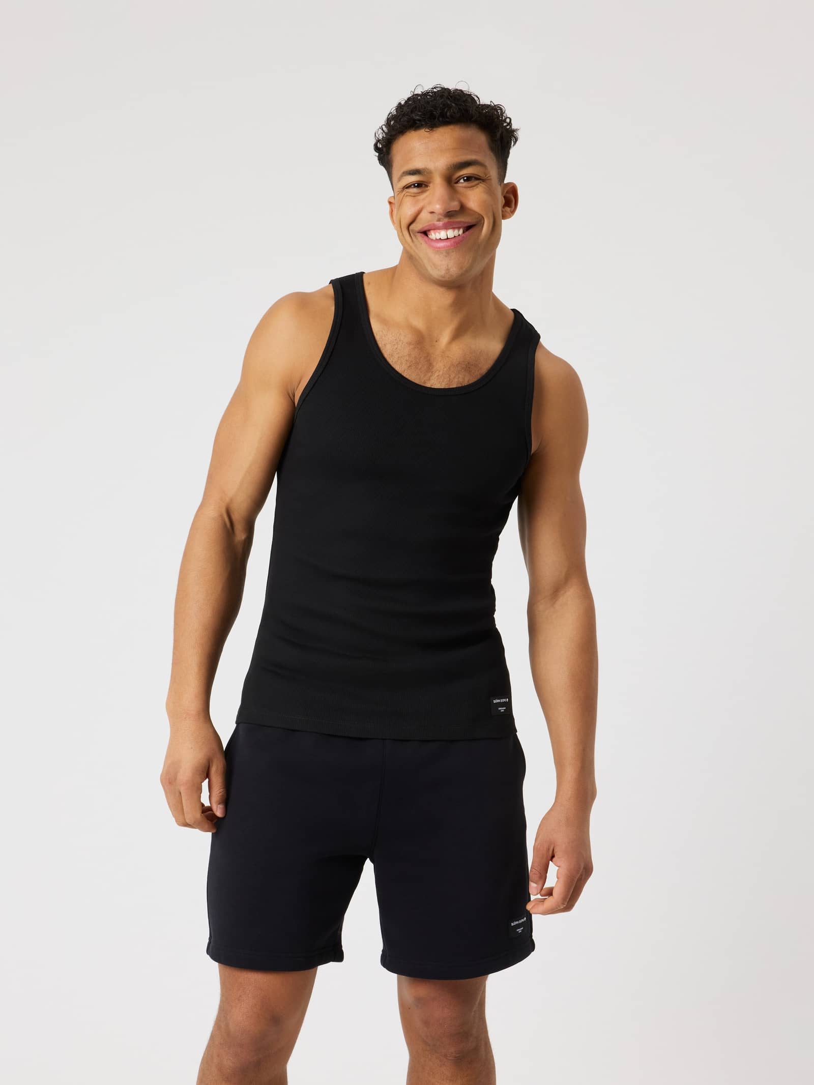 Björn Borg - Centre Ribbed Tank Black Beauty Men - Image 1