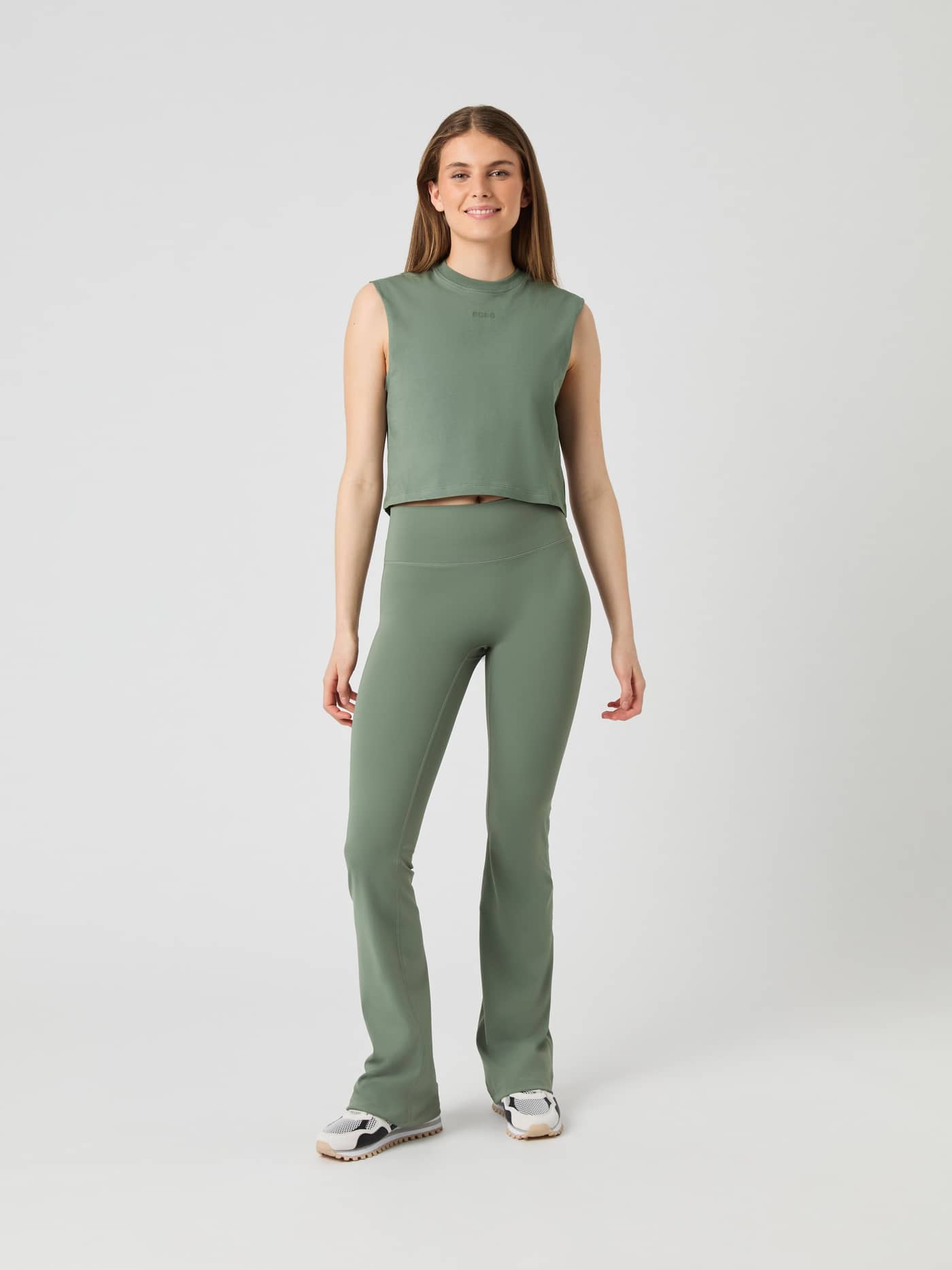 Björn Borg - Borg Cropped Tank Top Agave Green Dames - Image 3
