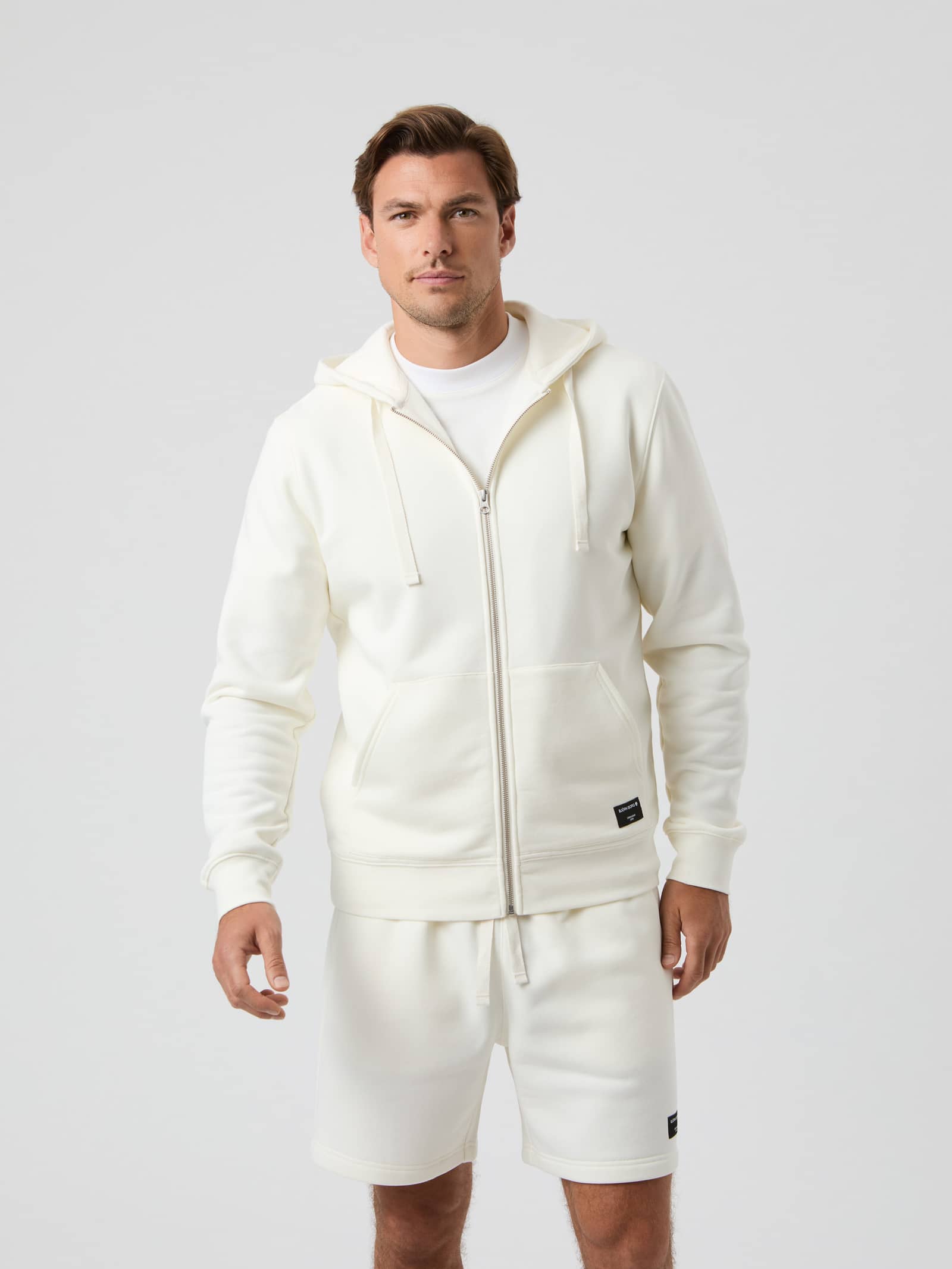 Björn Borg - Centre Zip Hoodie Egret Herr - Image 1