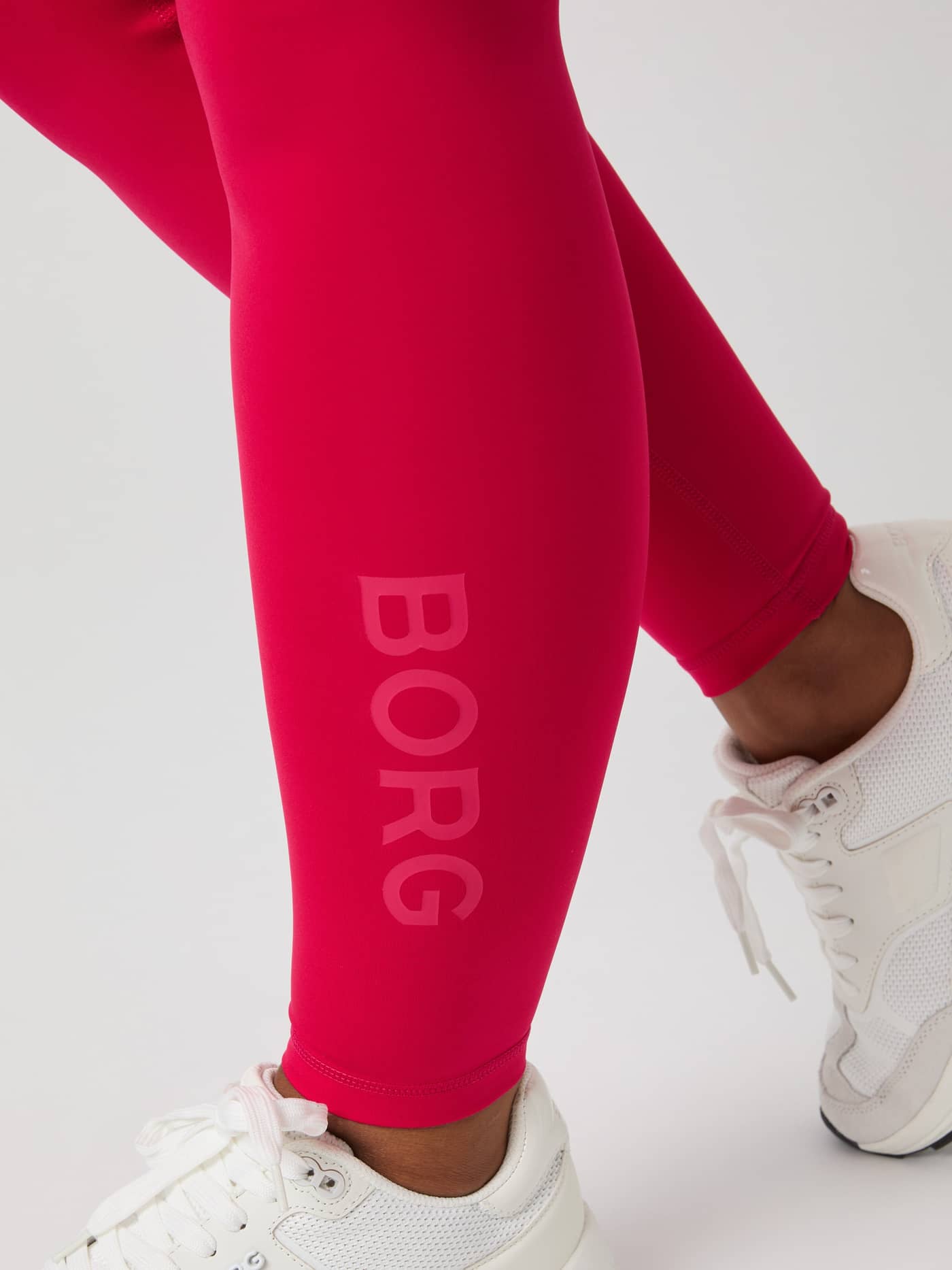 Borg Logo Tights in Love Potion (Pink) featuring a tonal logo and high-stretch slim fit for women's training. - Image 6