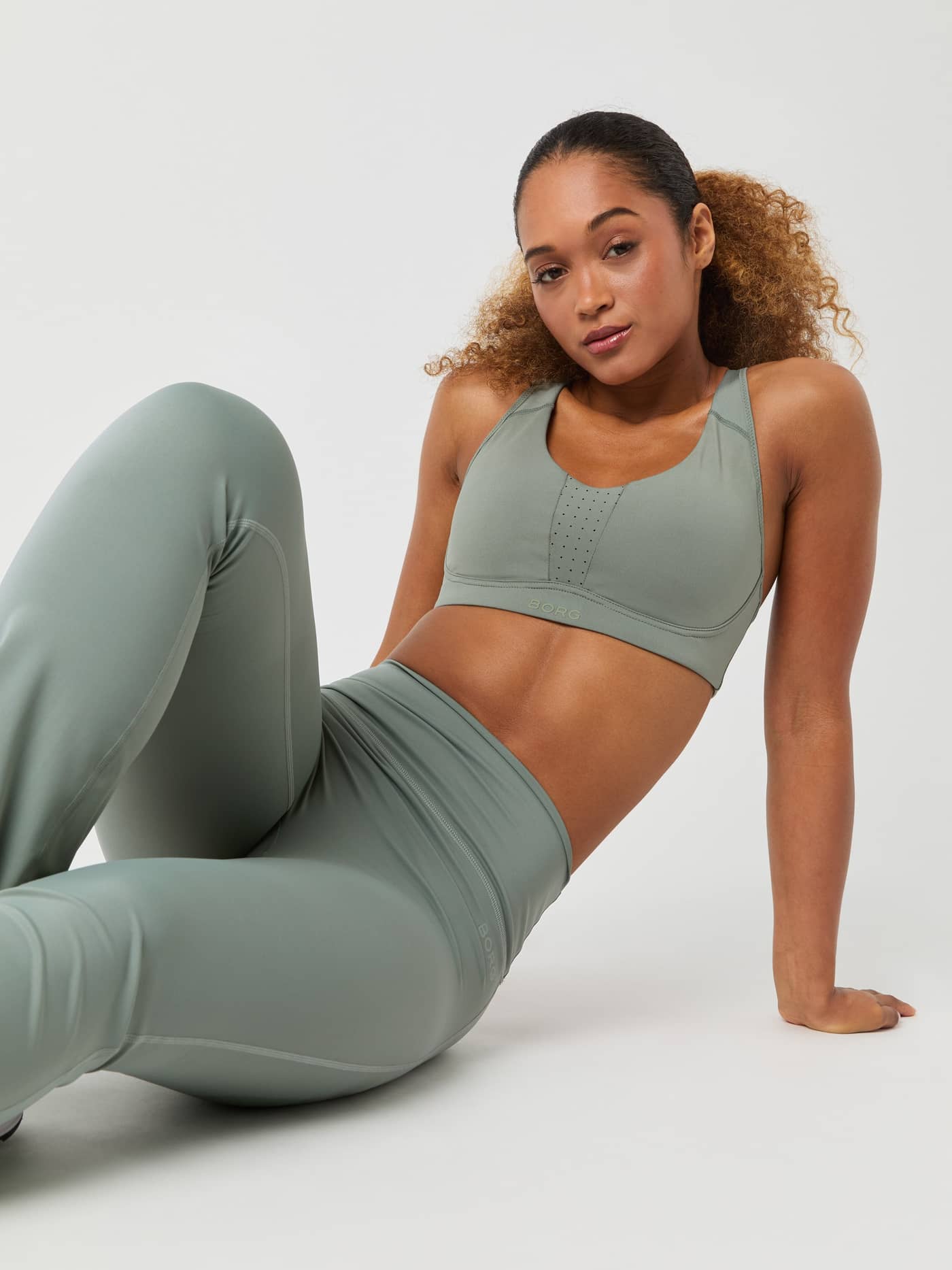 Björn Borg - Borg Flare Tights Tall Agave Green - Image 7