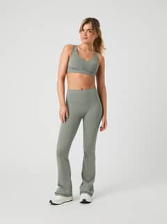 Björn Borg - Borg Flare Tights Tall Agave Green - Image 1