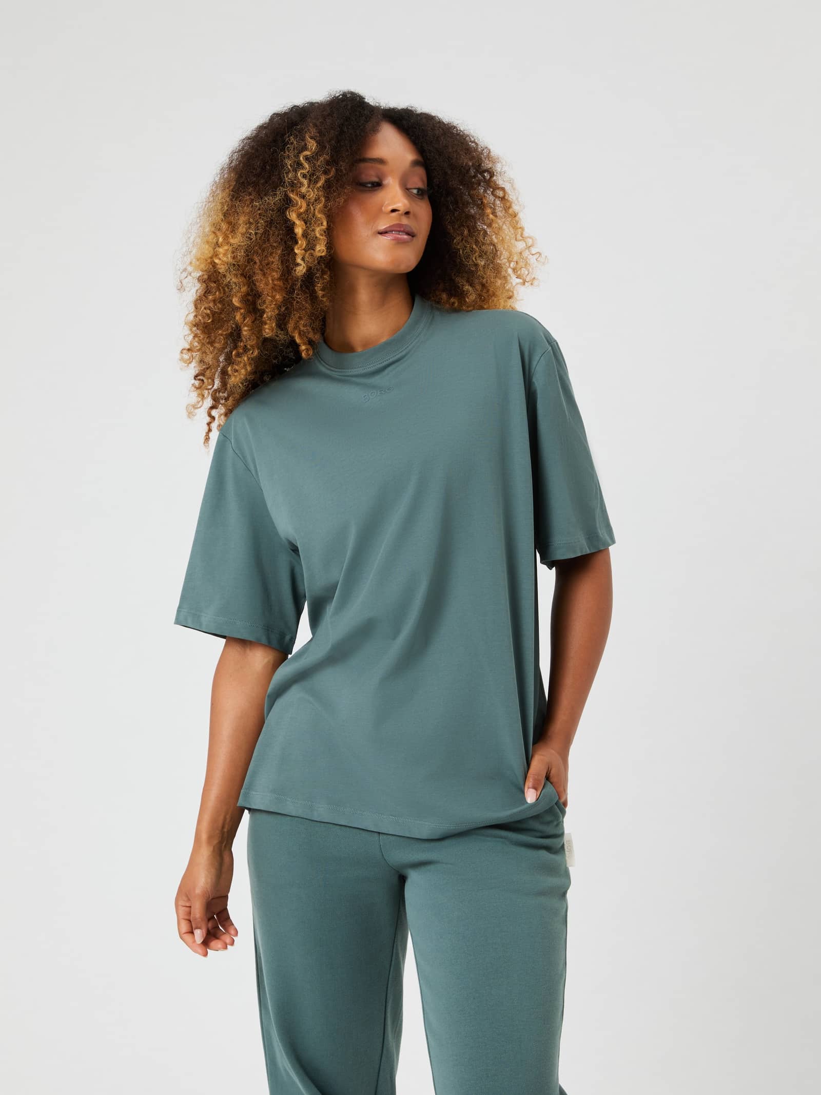 Björn Borg - Studio Oversized T-Shirt Balsam Green Women - Image 1
