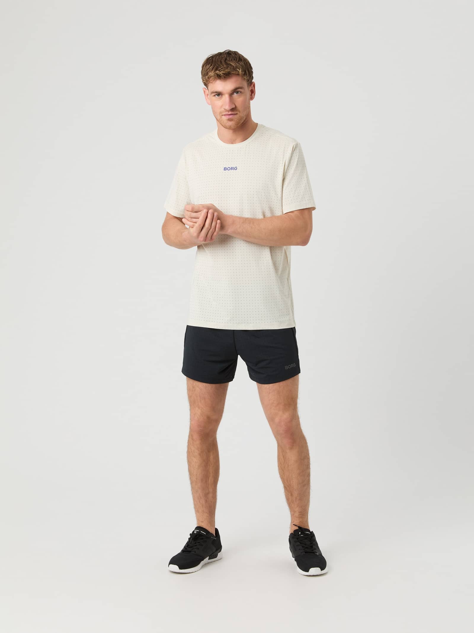 Björn Borg - Borg Running Perforated T-Shirt Birch Men - Image 1