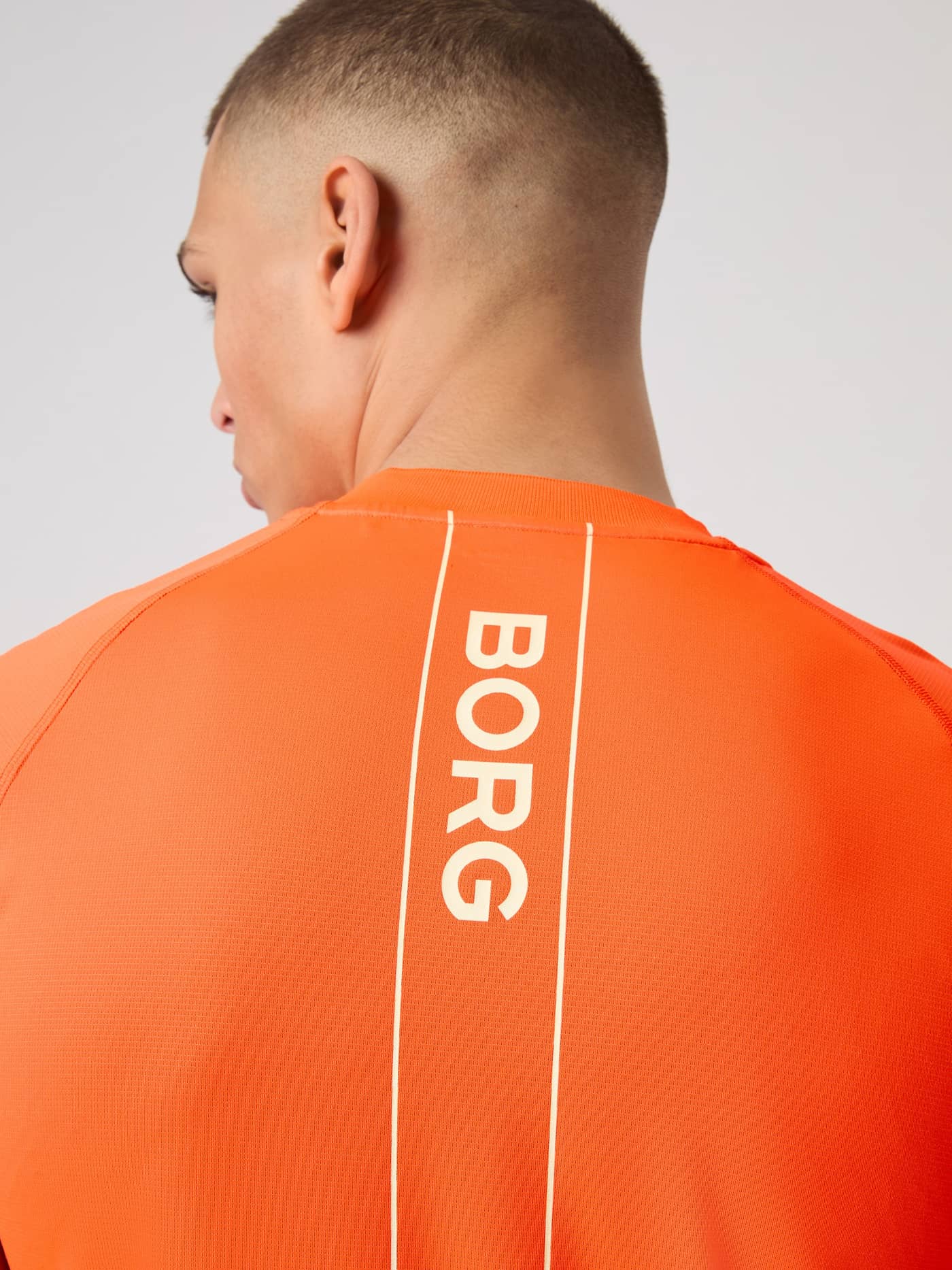 Björn Borg - Ace Zip Polo Shirt Shocking Orange Men - Image 5