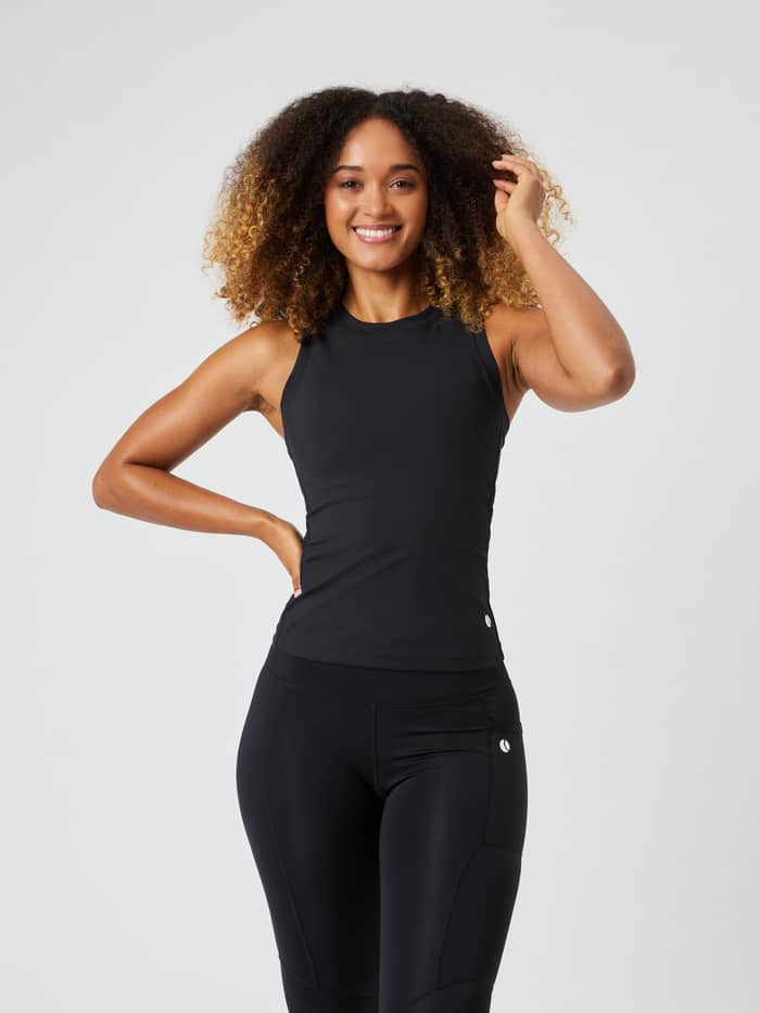 Björn Borg - Ace Pocket Ribbed Tank Top Black Beauty