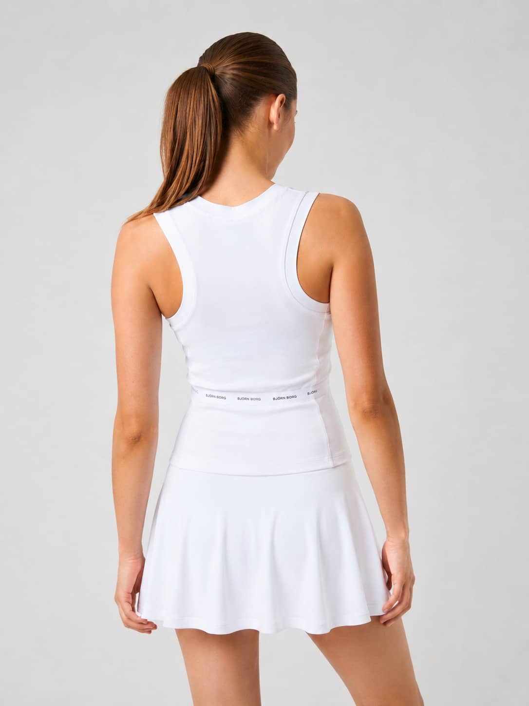 Björn Borg - Ace Pocket Ribbed Tank Top Stralend Wit Dames - Image 2