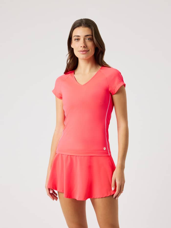 Björn Borg - Ace V-Neck T-Shirt Diva Pink