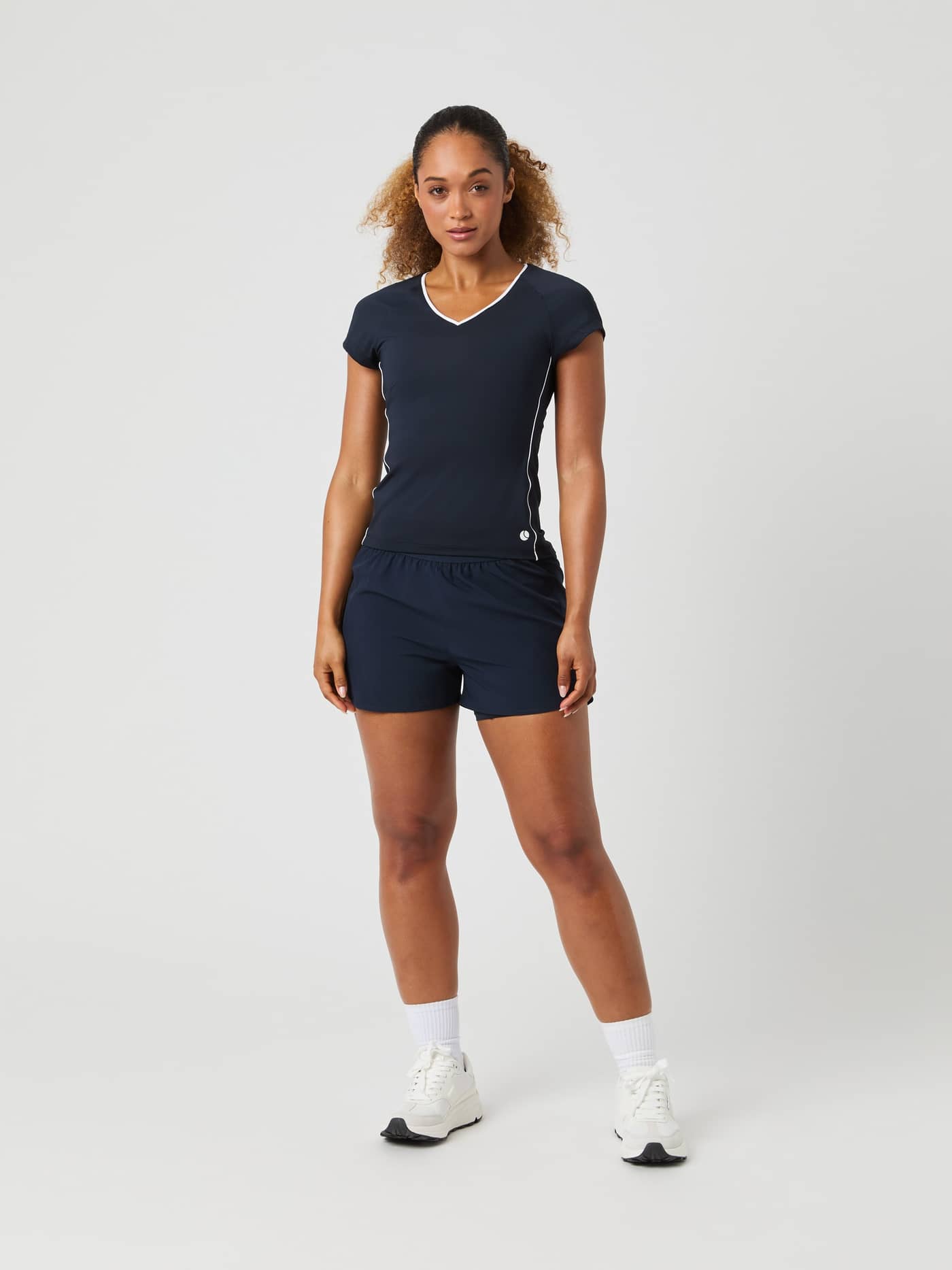 Björn Borg - Ace V-Neck T-Shirt Night Sky Dames - Image 3