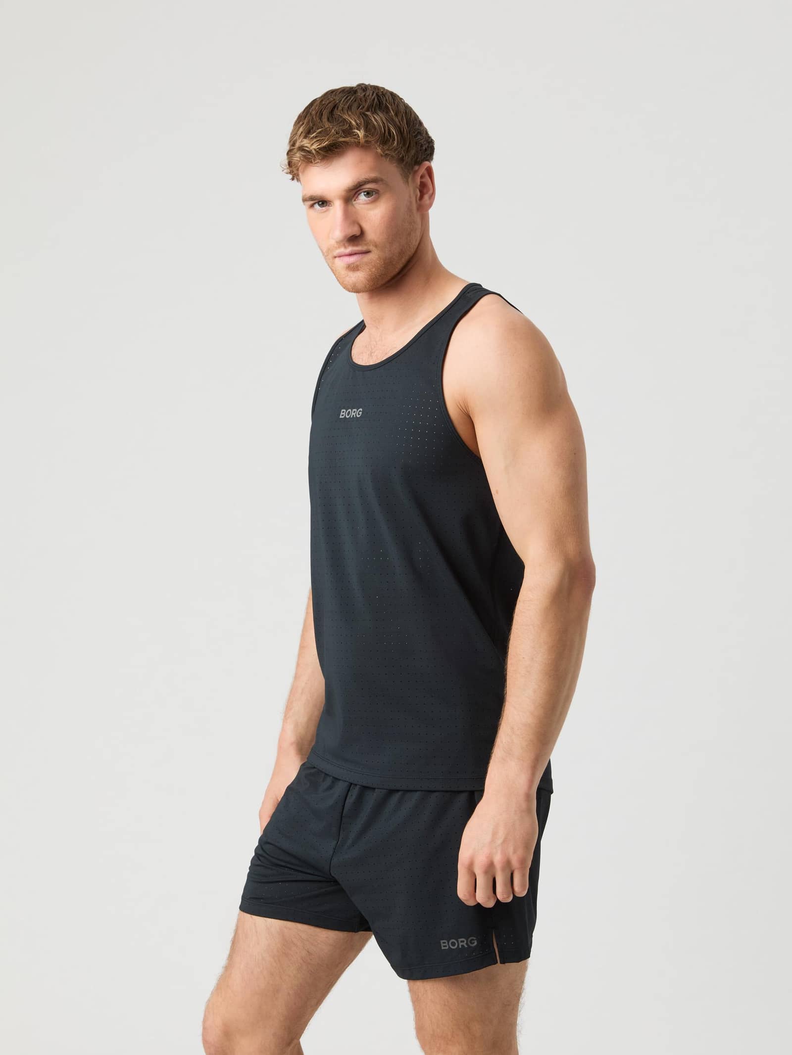 Björn Borg - Borg Running Perforated Tank Black Beauty Men - Image 1