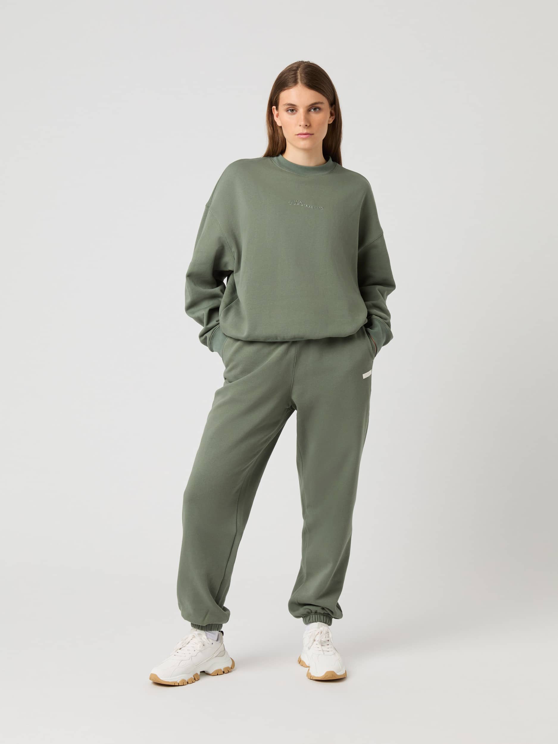 Studio Oversized Sweatshirt - Women - Agave Green | Björn Borg