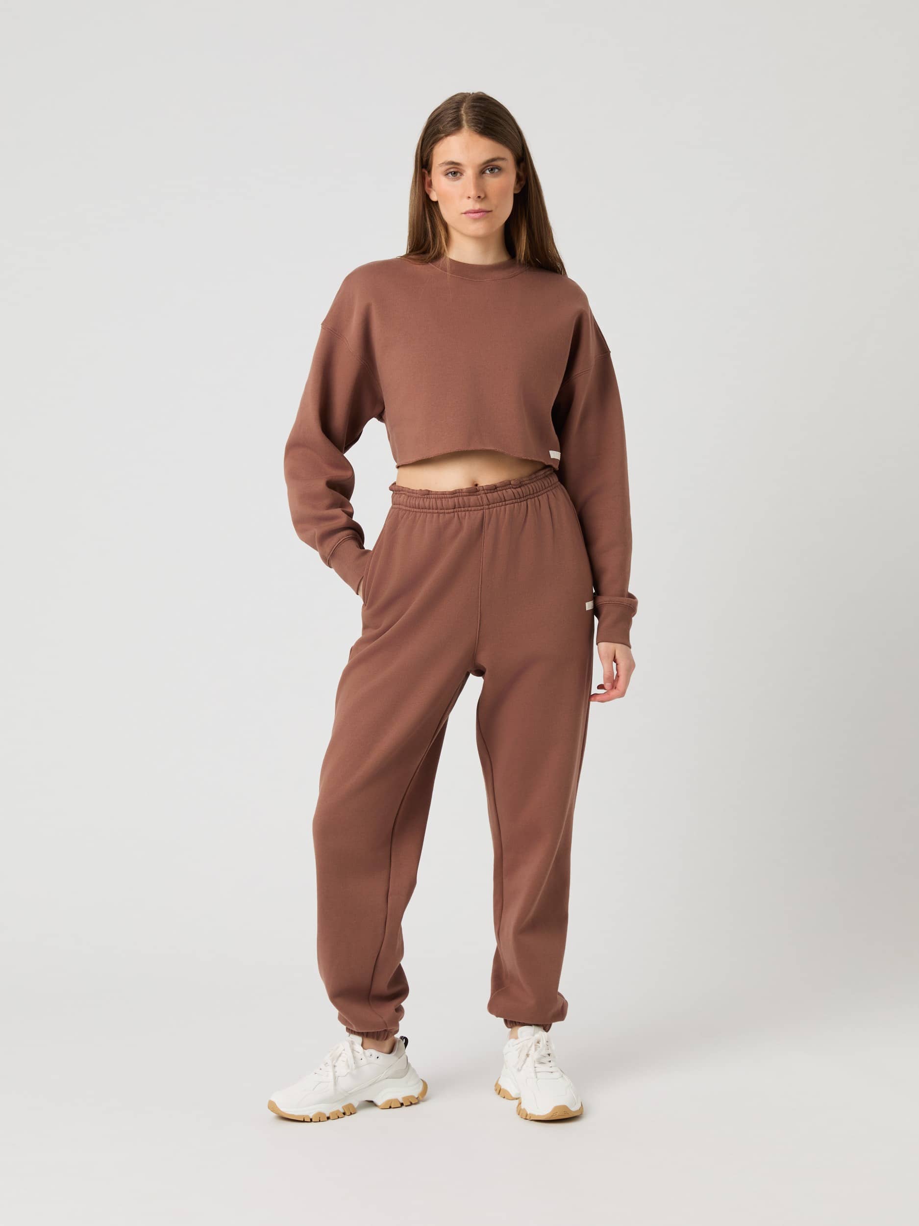 Studio Oversized Cropped Sweatshirt - Women - Acorn | Björn Borg