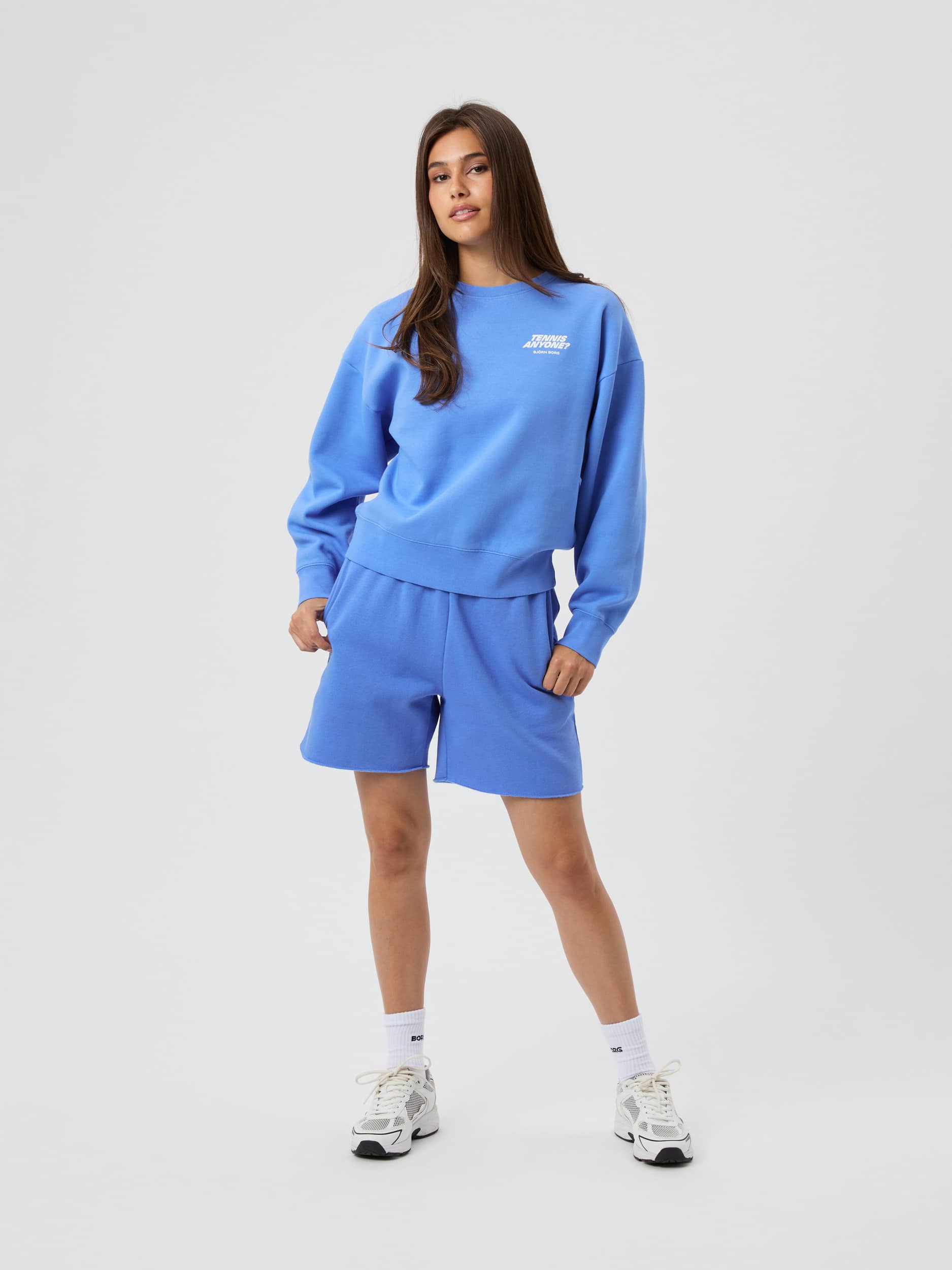 Studio Oversized Cropped Sweatshirt - Ultramarine | Björn Borg