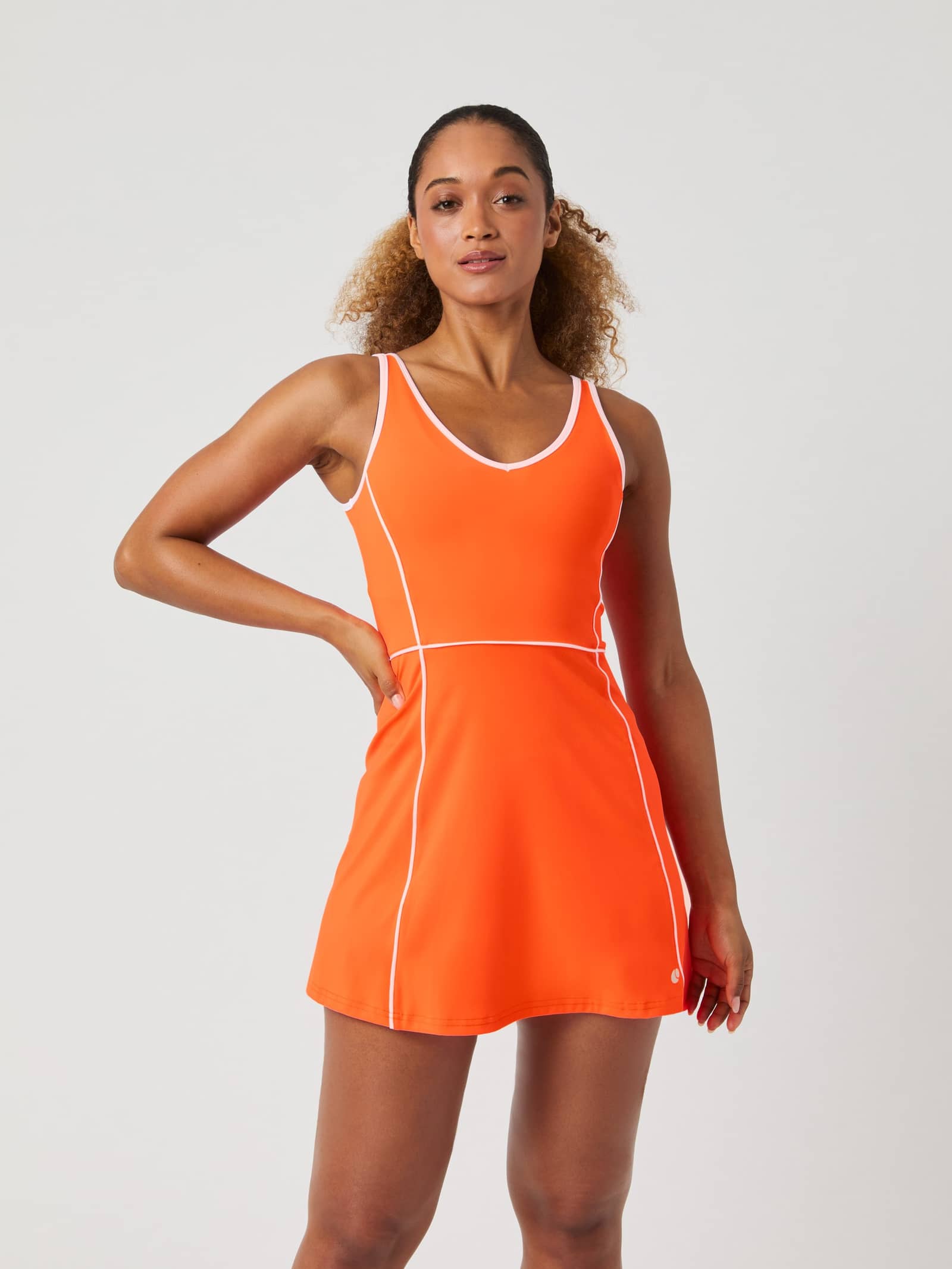Björn Borg - Ace V Dress Shocking Orange Dames - Image 1