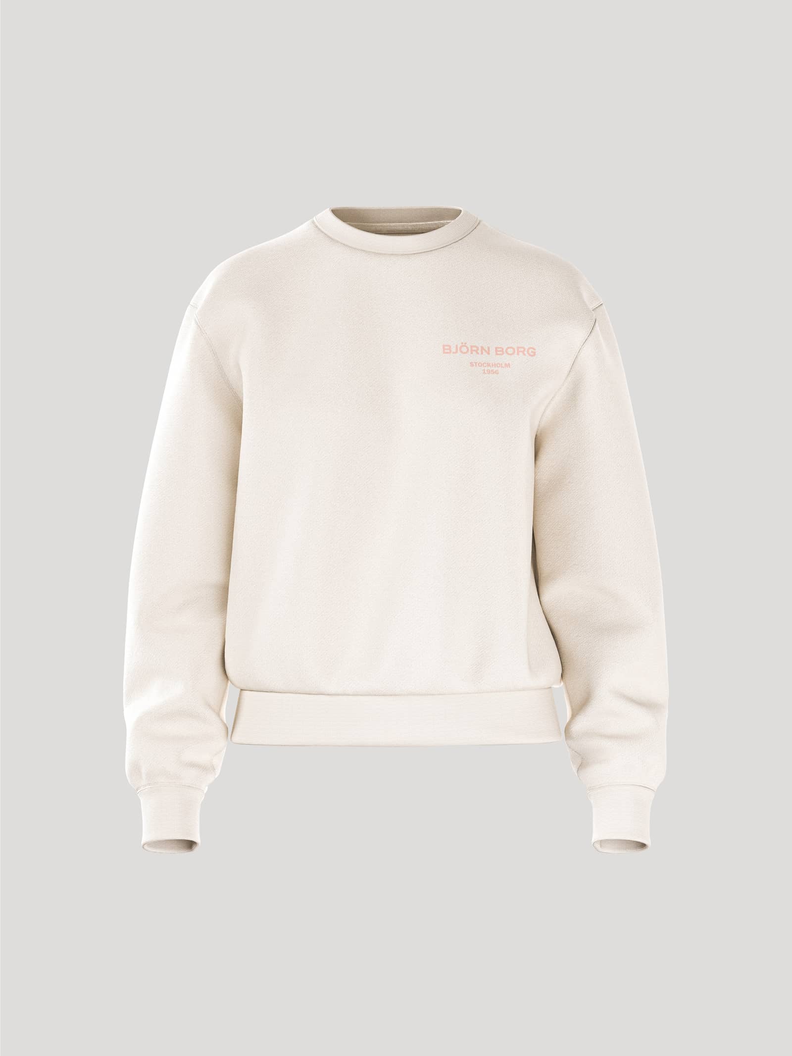 Björn Borg - Borg Essential 1 Sweatshirt Egret Dam - Image 1