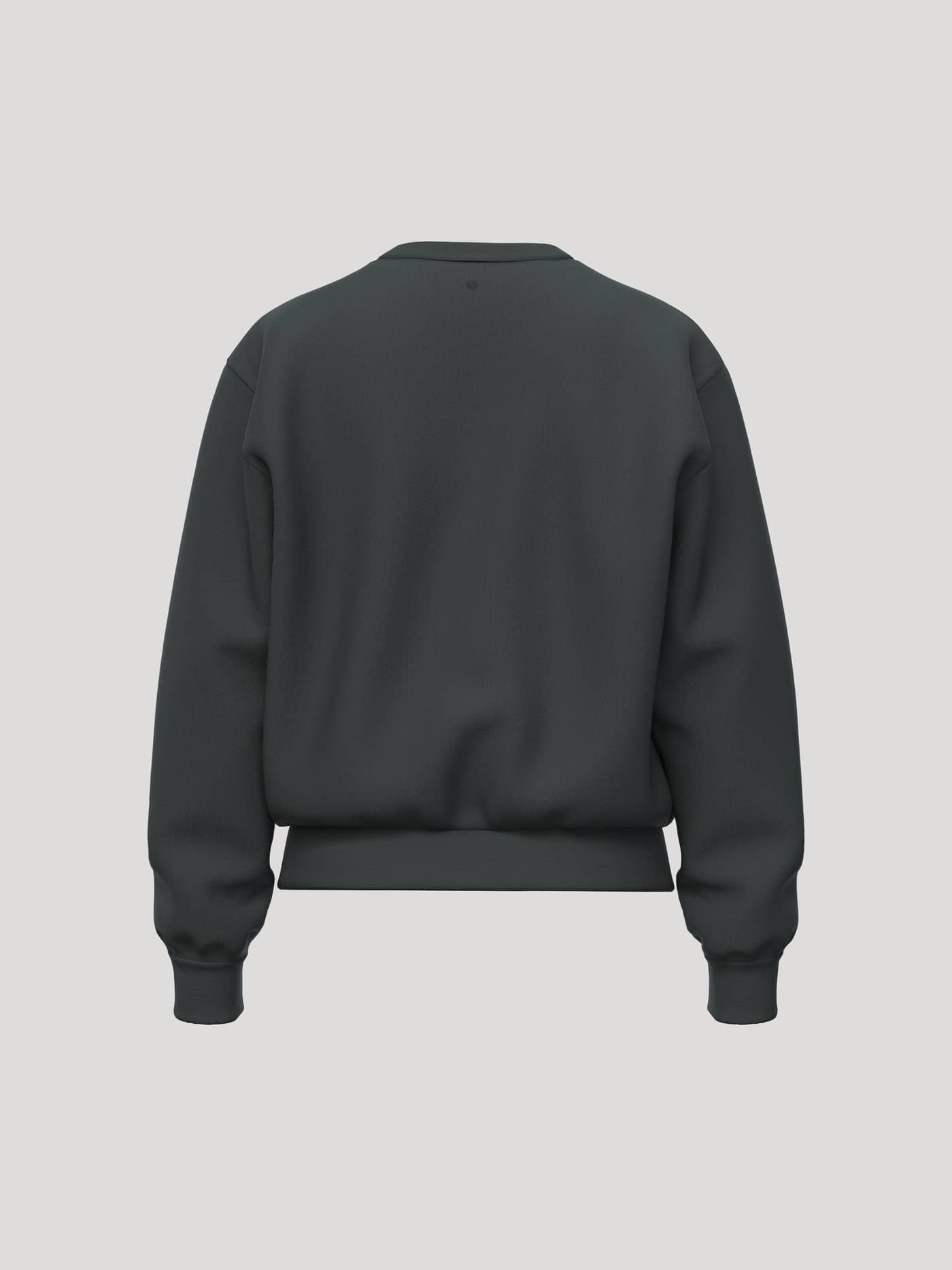 Borg Essential 1 Sweatshirt i Urban Chic (Grøn) til kvinder set bagfra med en behagelig løs pasform. - Image 2