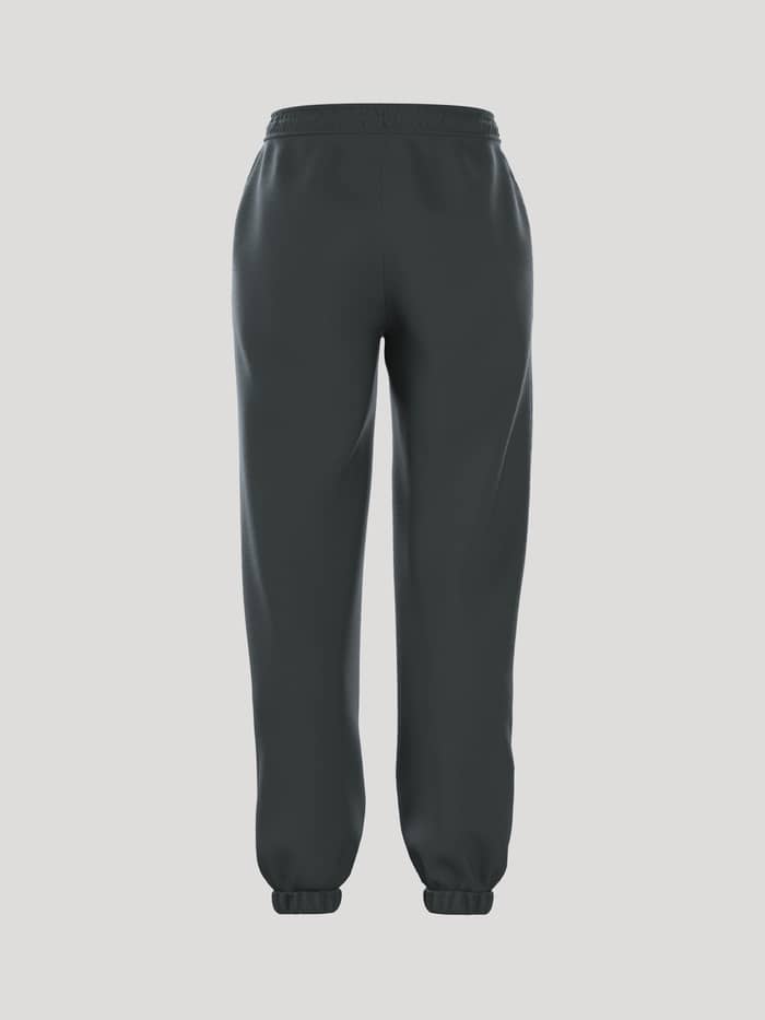 Achteraanzicht van de Borg Essential 1 Sweatpants in Urban Chic (Groen) met een losse pasvorm en geribde boorden. - Image 2