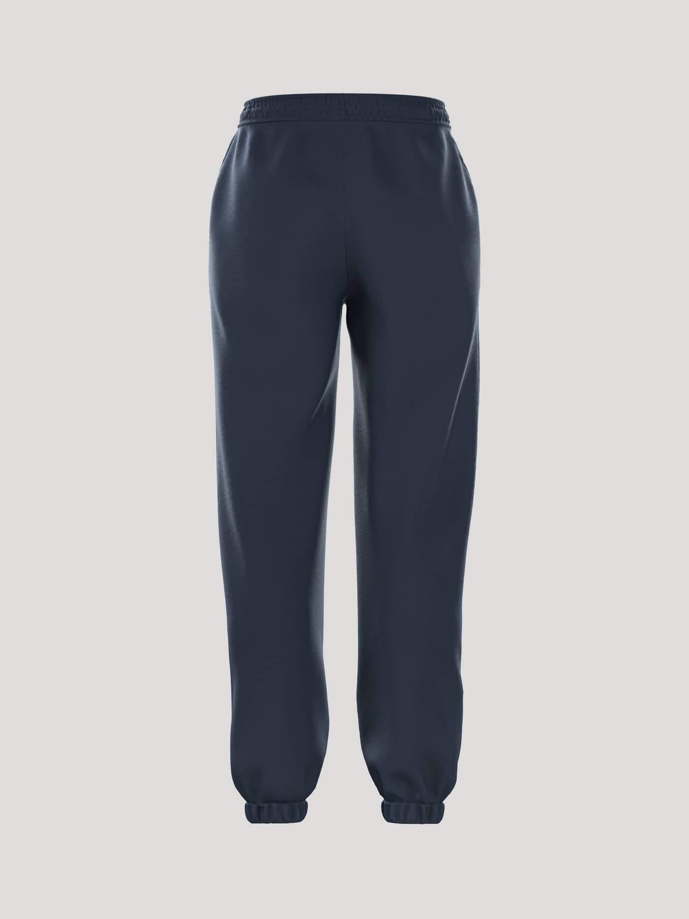 Achteraanzicht van de Borg Essential 1 Sweatpants in Outerspace (Marineblauw) met een stijlvolle losse pasvorm. - Image 2
