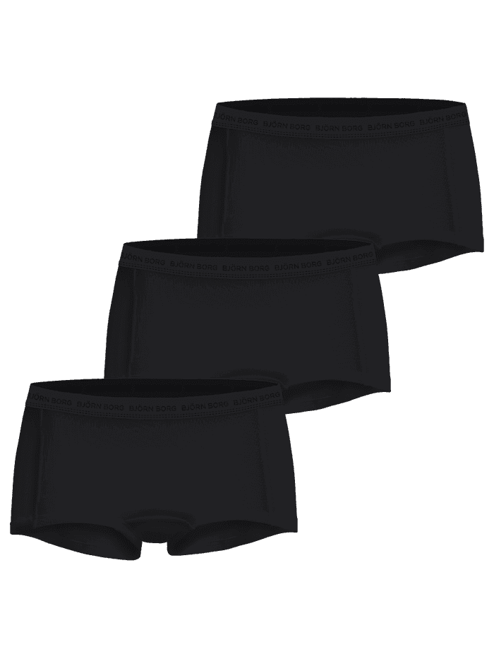 Björn Borg - Everyday Cotton Boxer Shorts 3-pack Negro