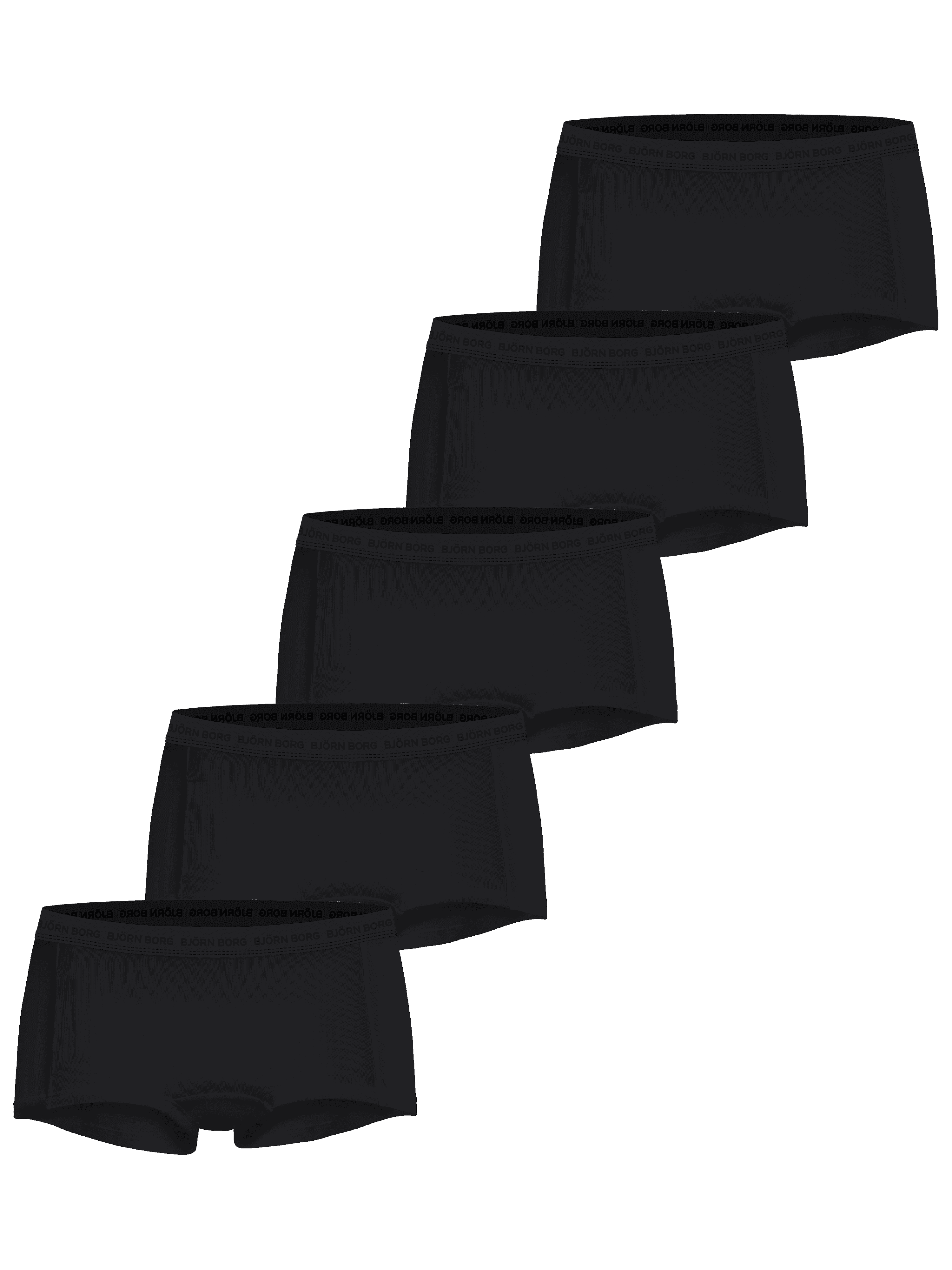 Everyday Cotton Boxer Shorts 5-pack - Women - Black | Björn Borg