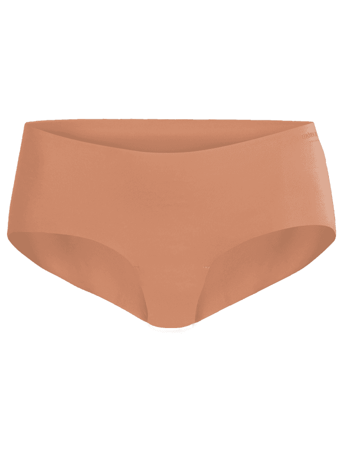 Bruine Björn Borg Invisible Hipsters 3-pack voor dames met een naadloze pasvorm en lasergesneden randen, vooraanzicht. - Image 3
