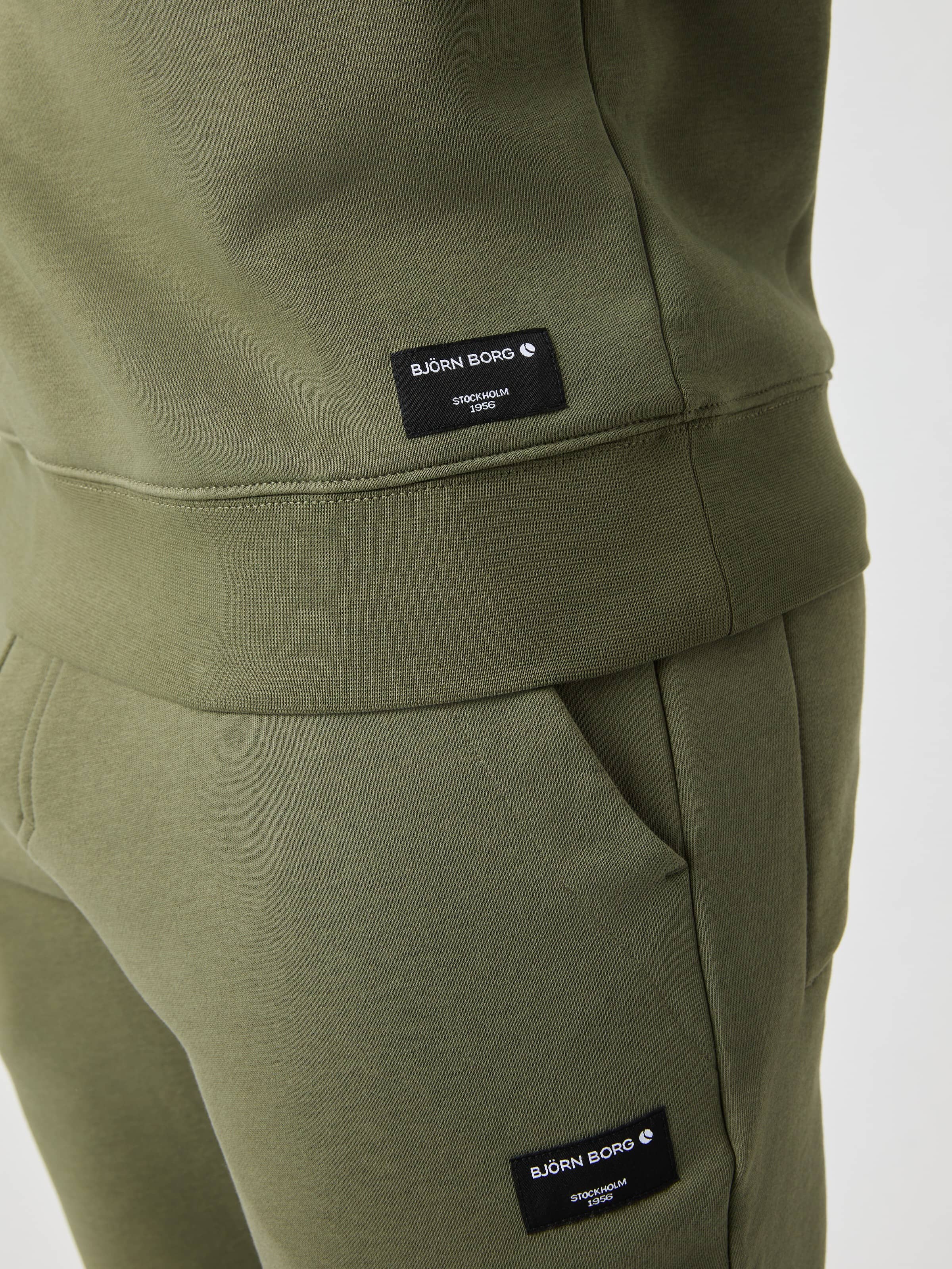 Centre Half Zip - Men - Dusty Olive | Björn Borg