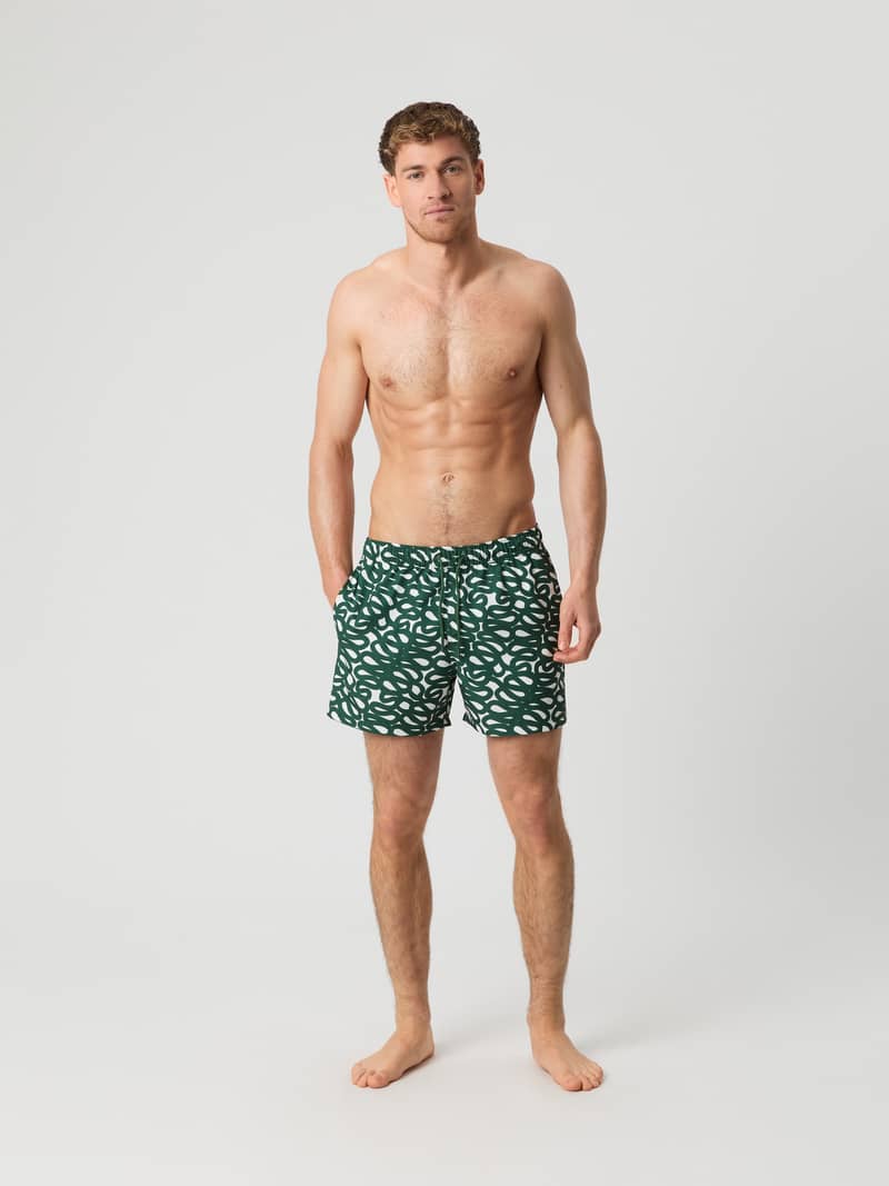 Borg Print Swim Shorts