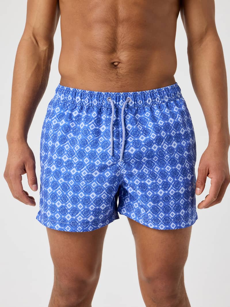 Borg Print Swim Shorts