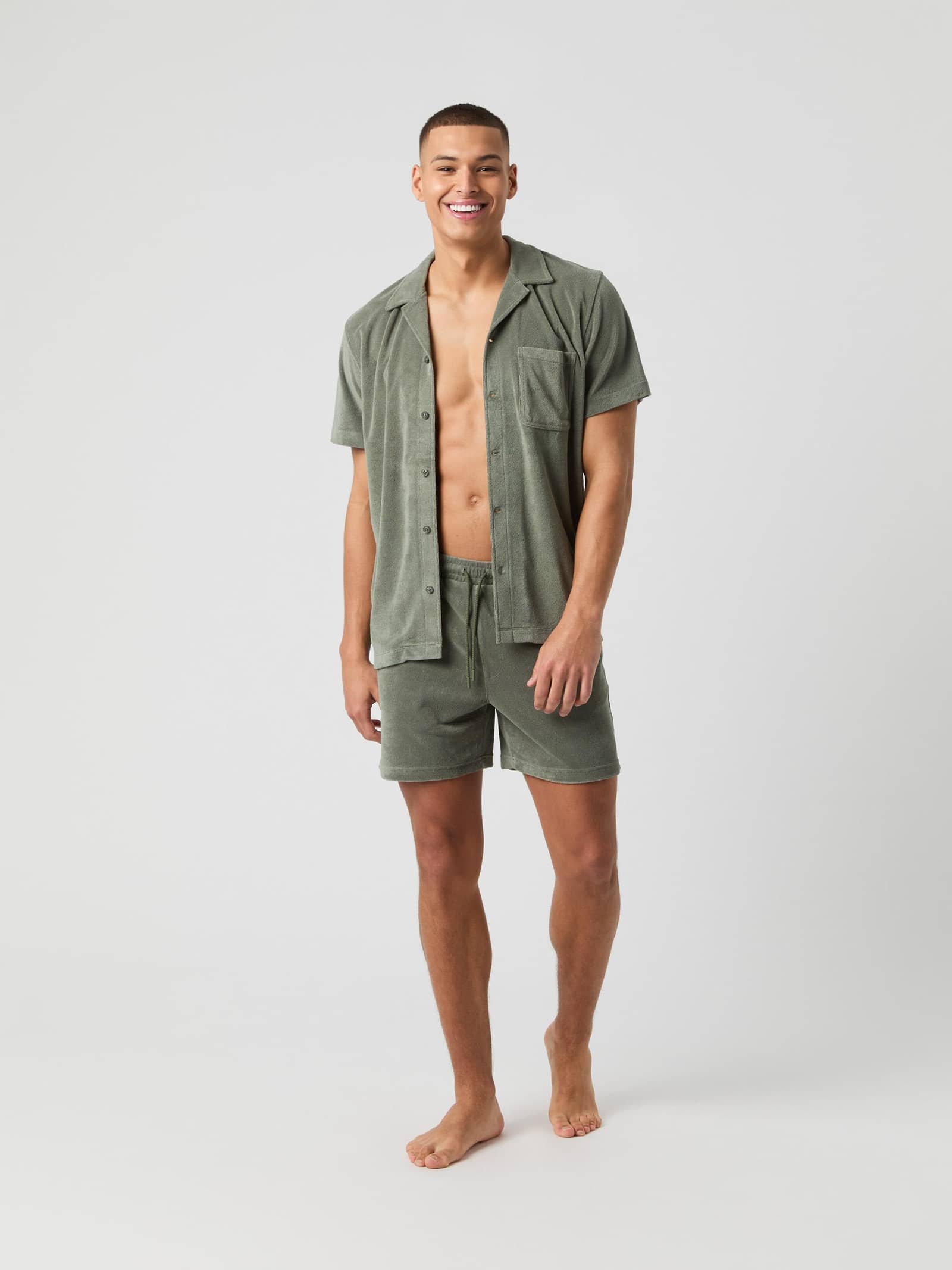 Björn Borg - Borg Toweling Pool Shorts Agave Green Men - Image 1