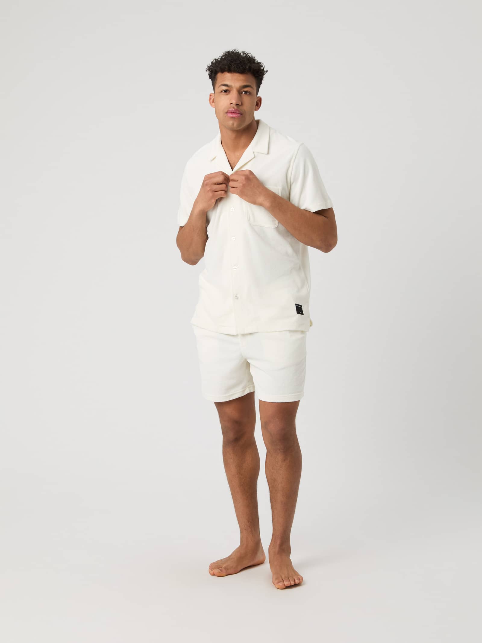 Björn Borg - Borg Toweling Pool Shorts Egret Men - Image 1