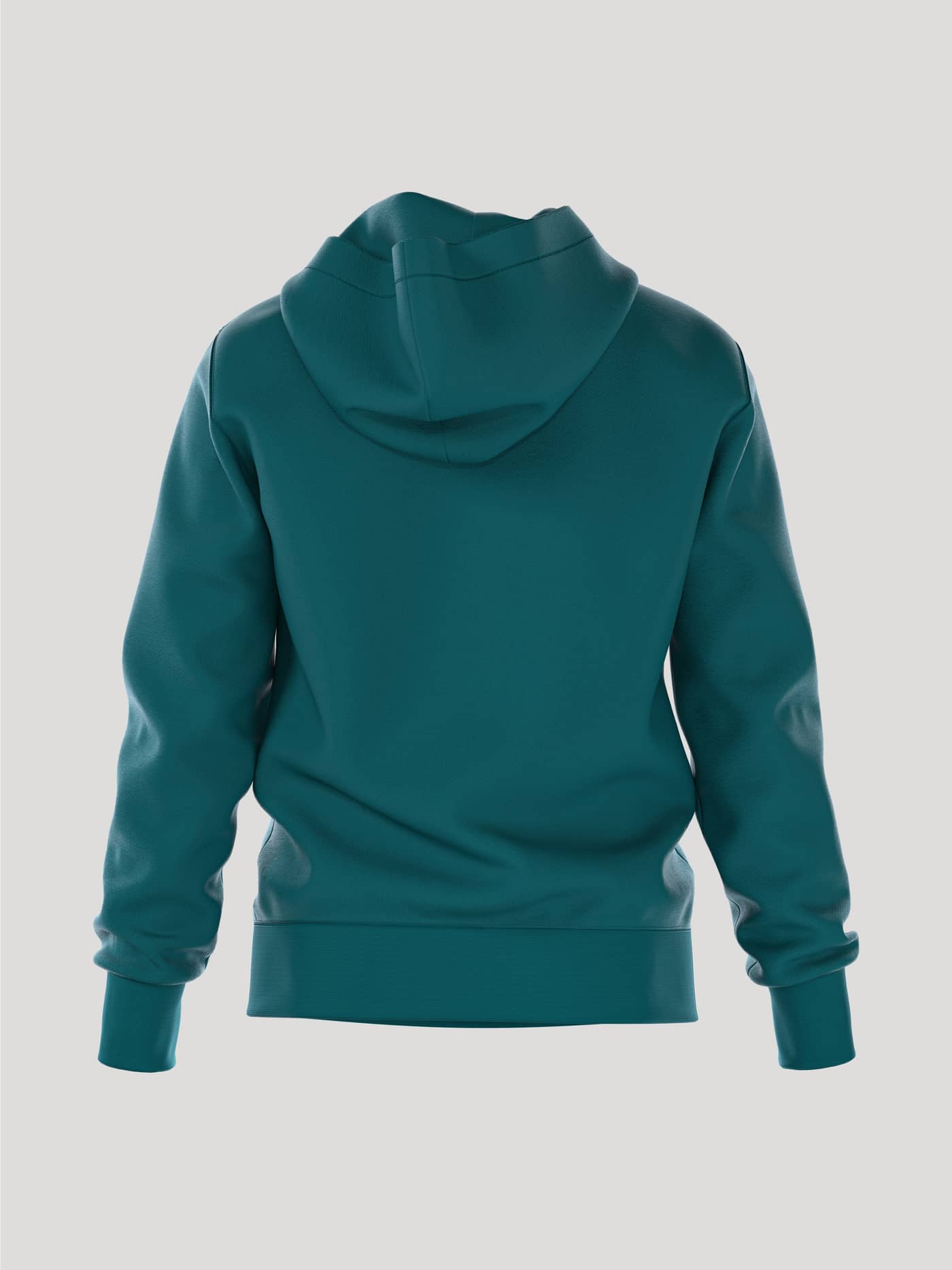 Borg Essential 3 Hoodie i Shaded Spruce (Blå) set bagfra med en stilfuld pasform og funktionelt design til mænd. - Image 3