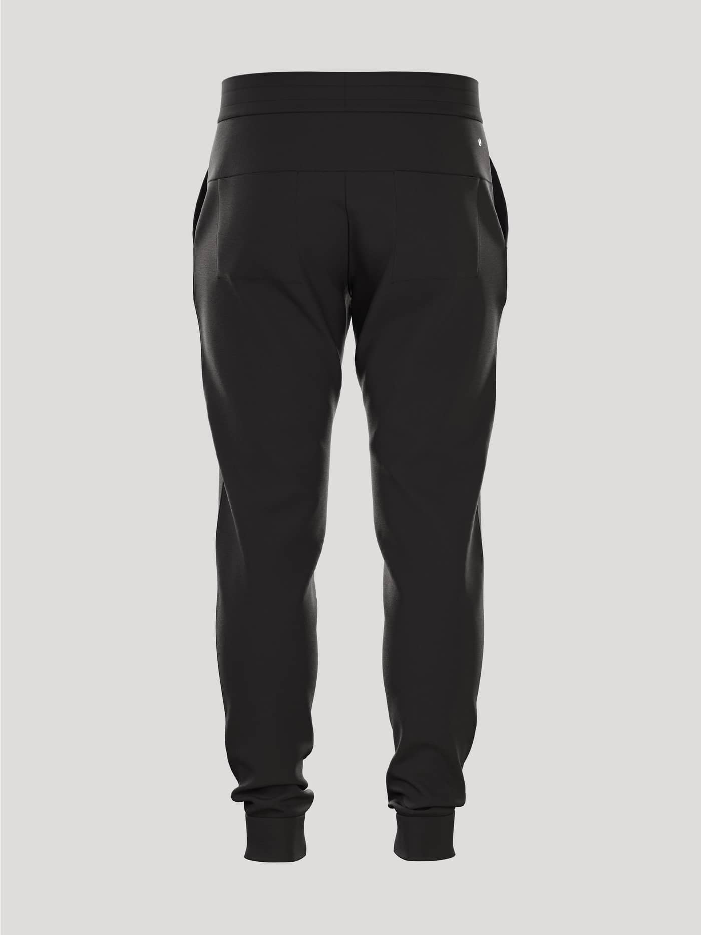Borg Essential 3 Sweatpants i Black Beauty (Sort) set bagfra med en stilfuld pasform og funktionelt design til mænd. - Image 2