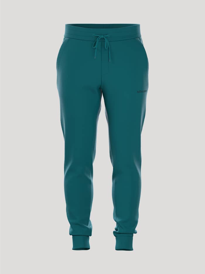 Front view of the men's Björn Borg Essential 3 Sweatpants in Shaded Spruce.