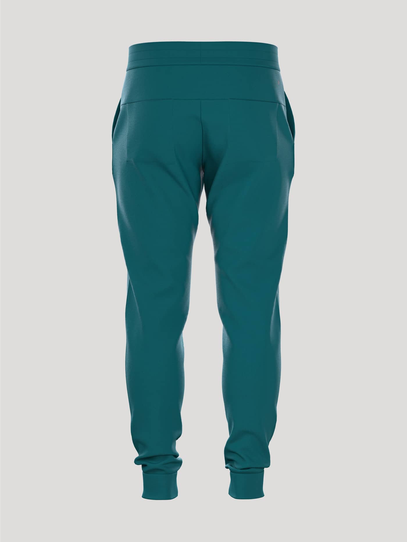 Borg Essential 3 Sweatpants i Shaded Spruce (Blå) set bagfra i en blød bomuldsblanding med en stilfuld pasform til mænd. - Image 3
