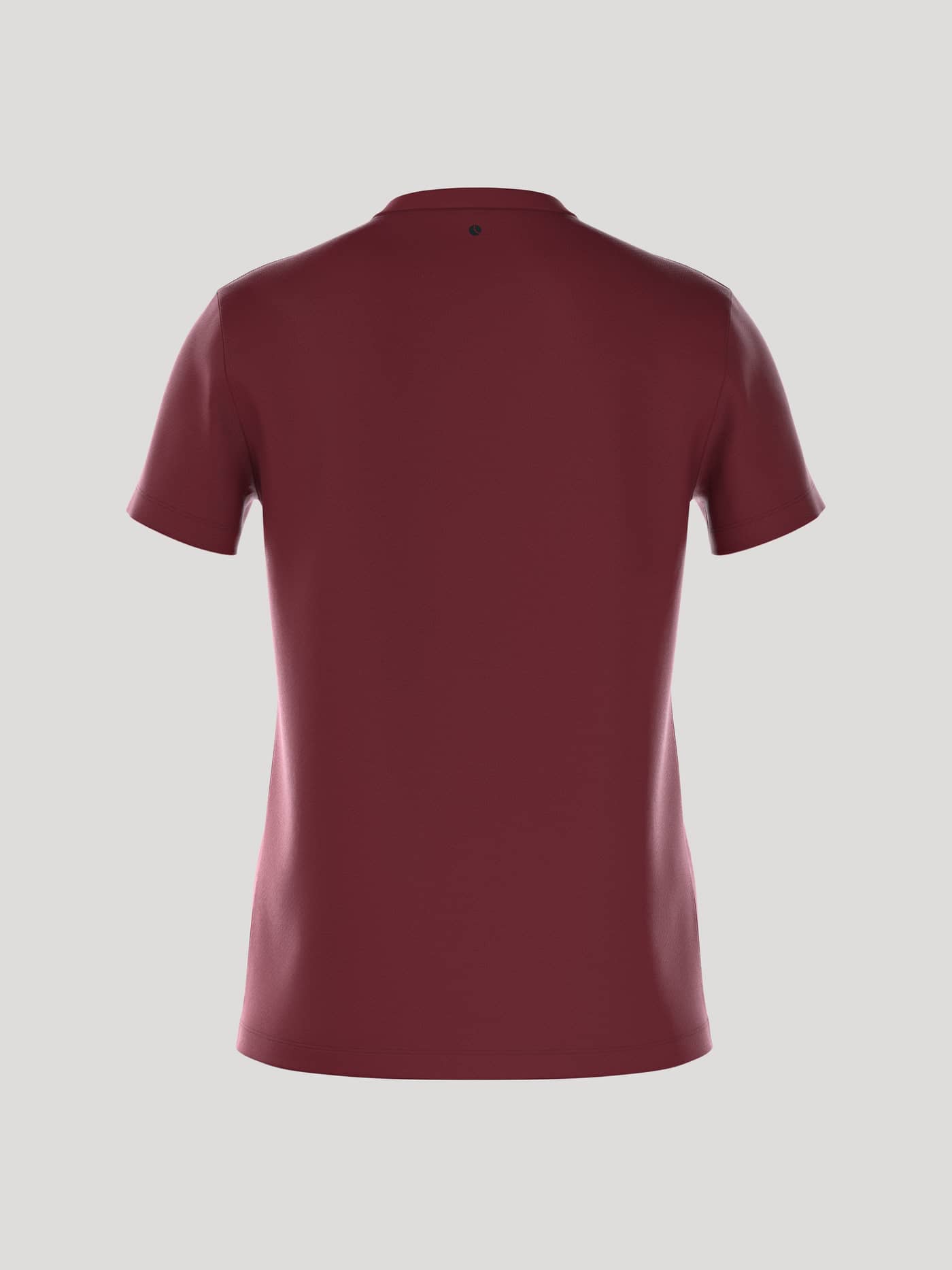 Rückansicht des Borg Essential 3 T-Shirt in Pomegranate (Rot) aus 100 % Baumwolle mit normaler Passform. - Image 3