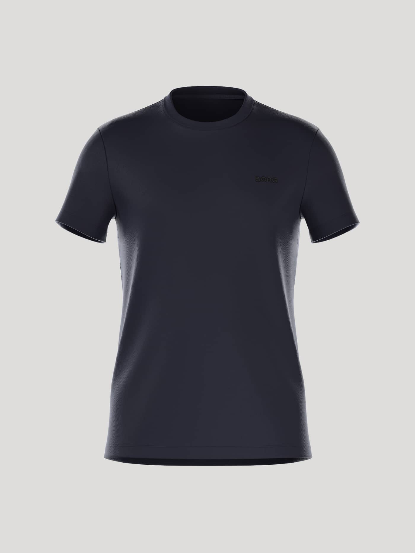 Borg Essential 4 T-Shirt i Night sky (Marineblå) set forfra i blød bomuld med en stilfuld og almindelig pasform. - Image 1