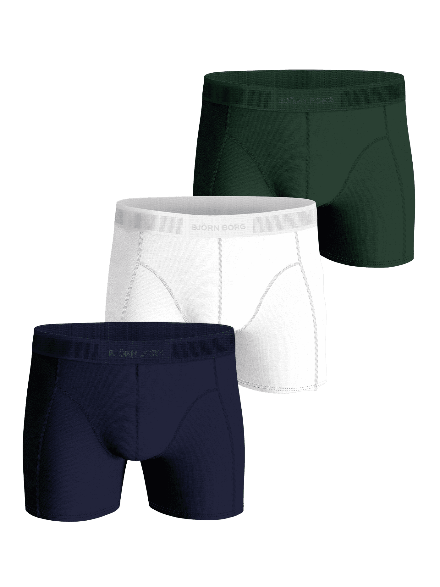 Björn Borg - Organic Cotton Stretch Boxers 3-pack Multi Herr - Image 1