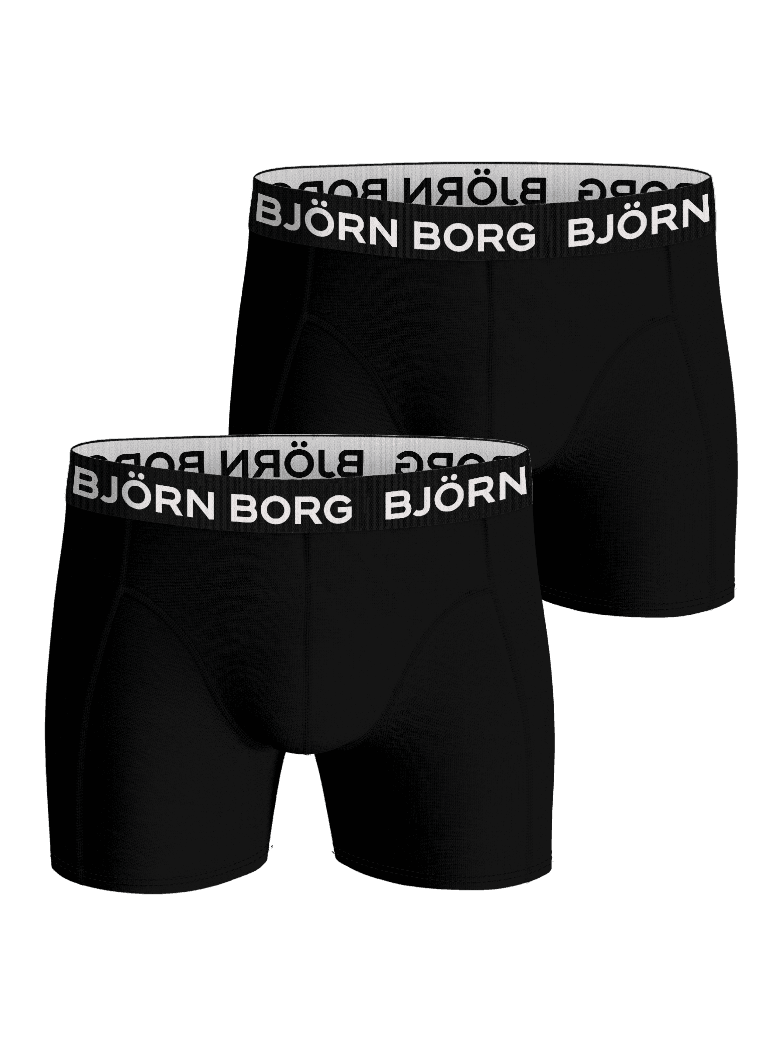 Björn Borg - Bamboo Cotton Blend Boxers 2-pack Black Men - Image 1