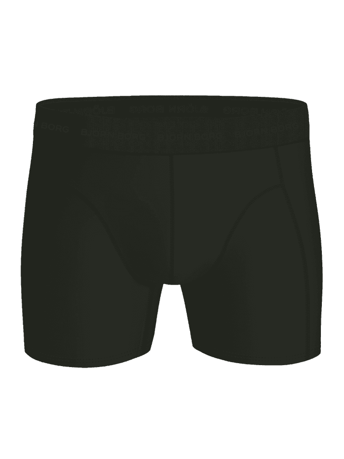 Microfiber Boxers 3-pack i Sort set forfra med en blød logo-elastik og glat, funktionel mikrofiberkvalitet. - Image 3