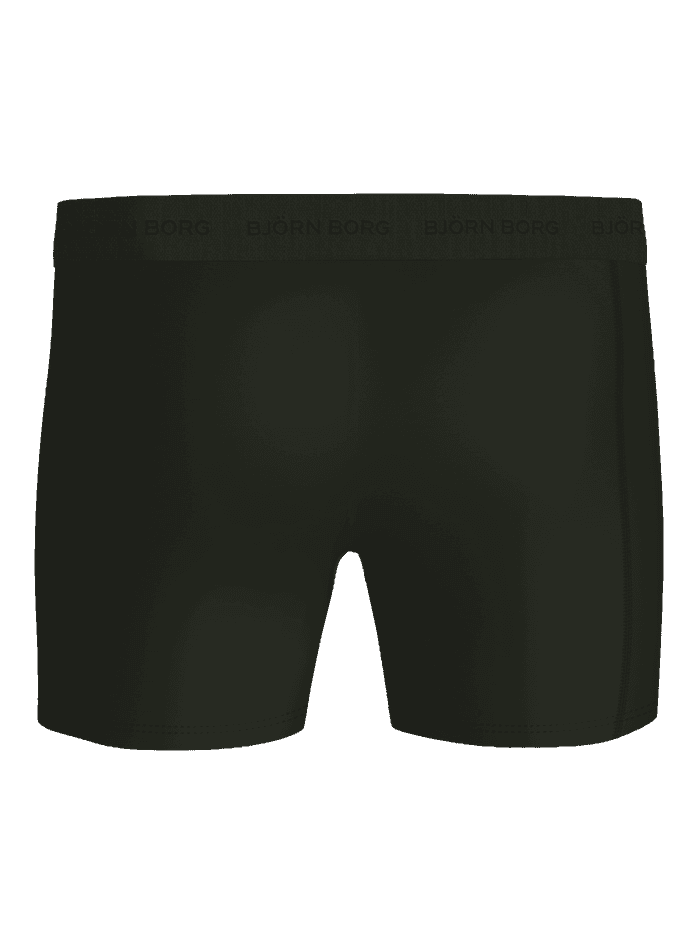 Microfiber Boxers 3-pack i Sort med tone-i-tone logolinning og en glat, funktionel pasform til mænd. - Image 2
