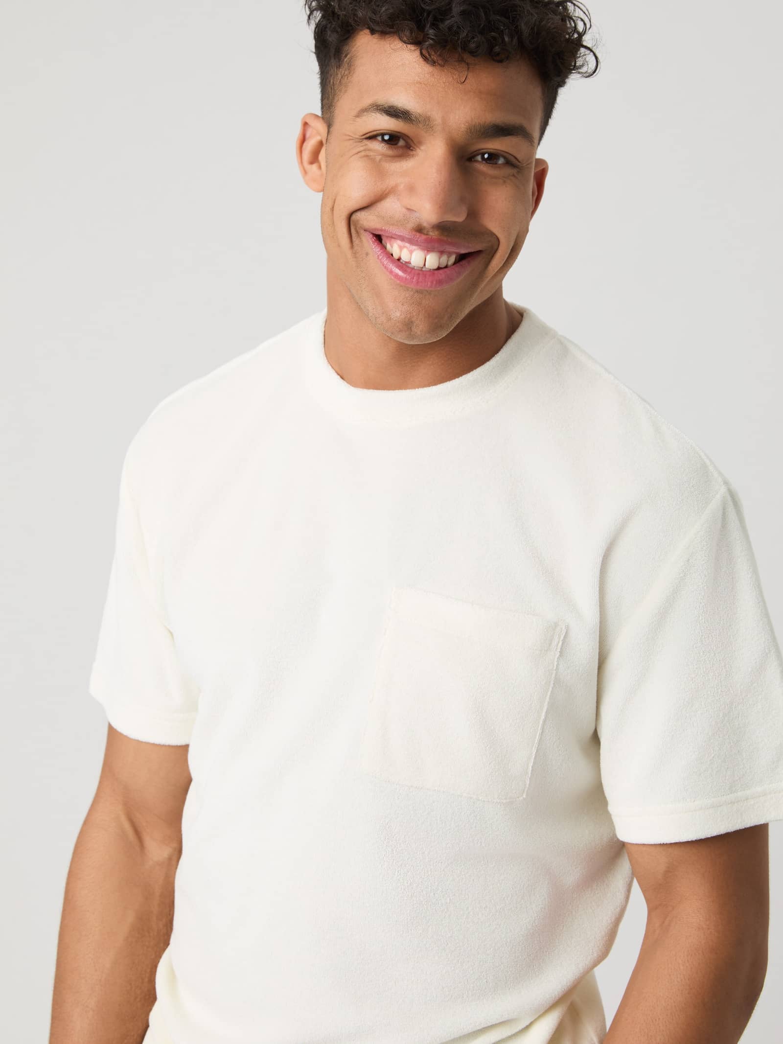 Björn Borg - Borg Toweling T-Shirt Egret - Image 1