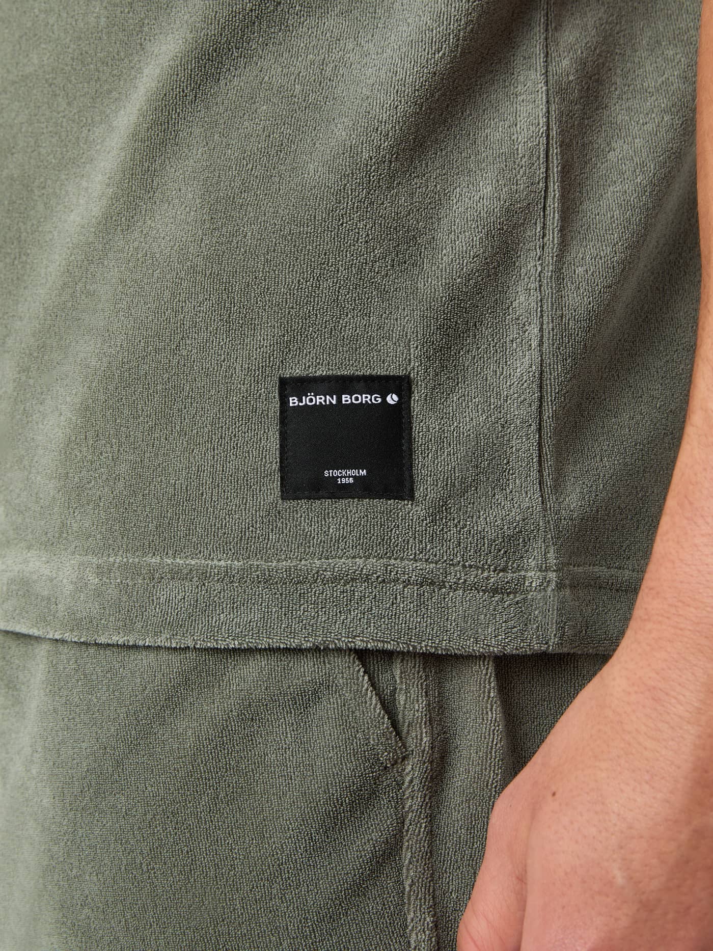 Björn Borg - Borg Toweling T-Shirt Agave Green - Image 5