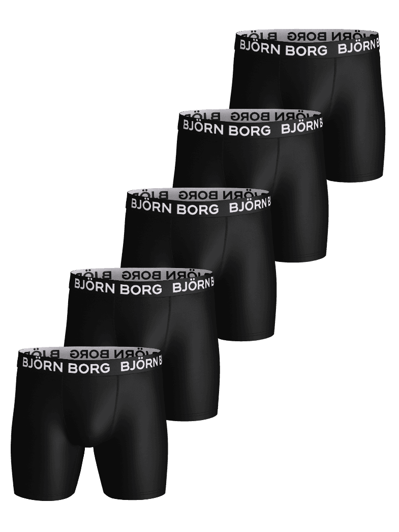Björn Borg - Sports Microfiber Boxers 5-pack Black Men - Image 1