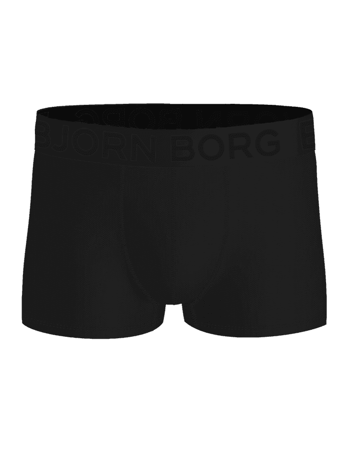 Sports Mesh Trunks 2-pack i Sort til træning set forfra med åndbart mesh og ton-i-ton logo-linning. - Image 2