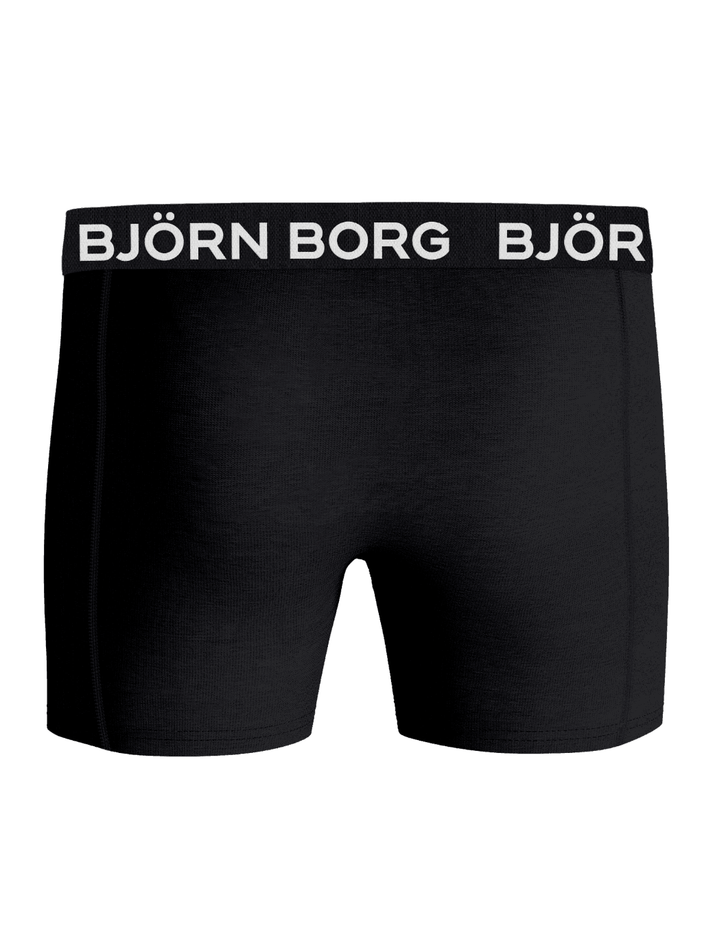 Cotton Stretch Boxers 7-pack voor kids in het zwart met een witte microvezel logotailleband in vooraanzicht. - Image 3