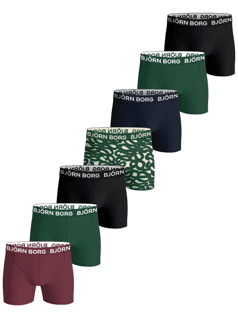 Björn Borg - Cotton Stretch Boxers 7-pack Multi Barn - Image 1