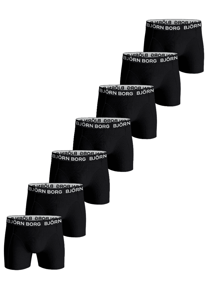 Björn Borg - Cotton Stretch Boxers 7-pack Noir