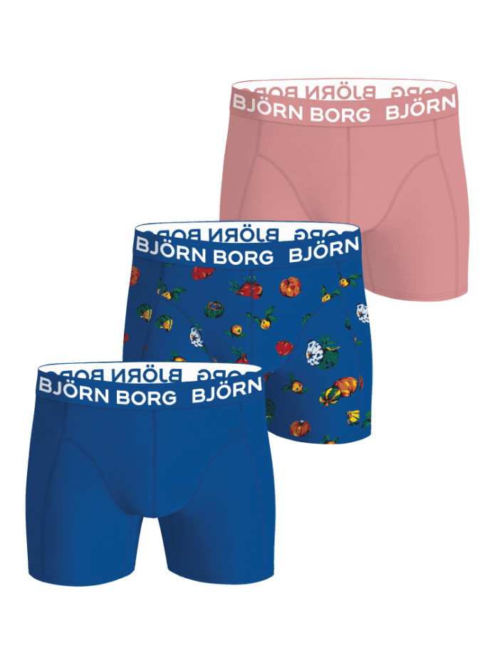 Björn Borg - Cotton Stretch Boxers 3-pack Multi Barn - Image 1