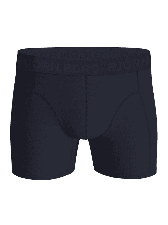 Front view of the Cotton Stretch Boxers 3-pack in Blue, featuring functional cotton stretch boxer briefs with a tonal logo. - Image 5